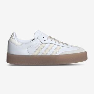 Adidas Originals Sambae // White and Tan Sneakers with Gum Sole